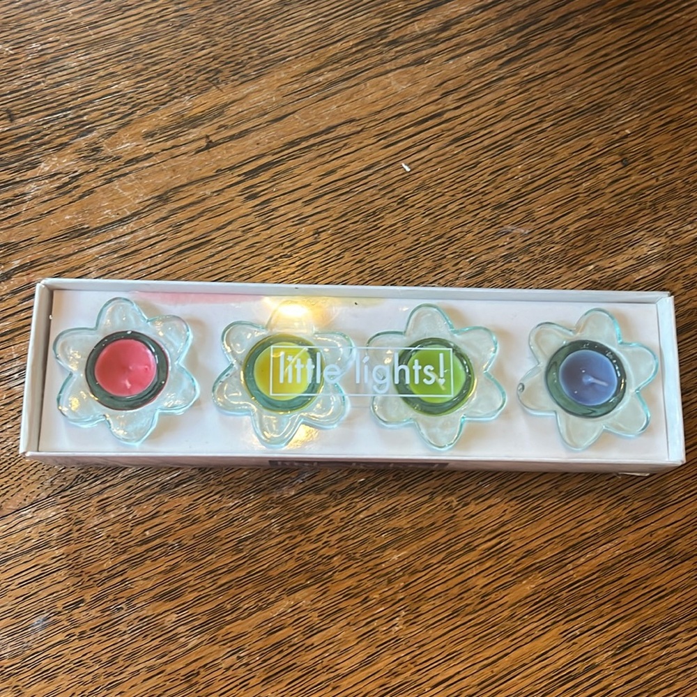 New crate & barrel little lights! Poppy candles